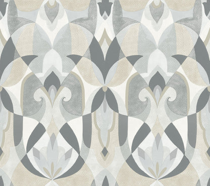 York Wallcoverings York Wallcoverings Malta Neutral Wallpaper  Geometrics Neutrals   - MN1924