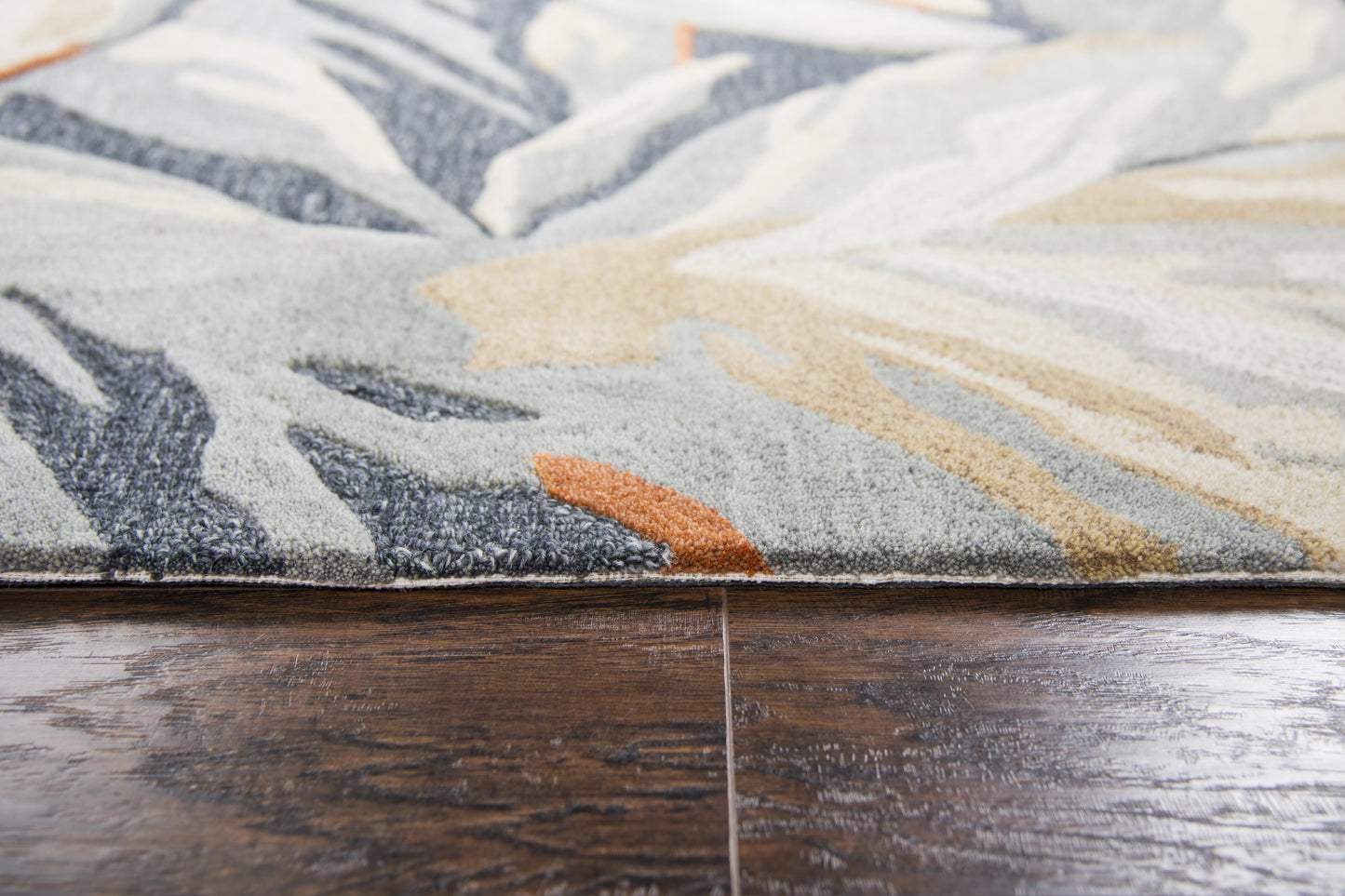 Mod coastal nautical rug, 2' x 8'.