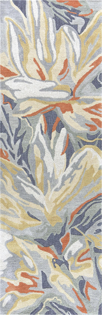 Coastal nautical Mod rug, 2' x 8'.