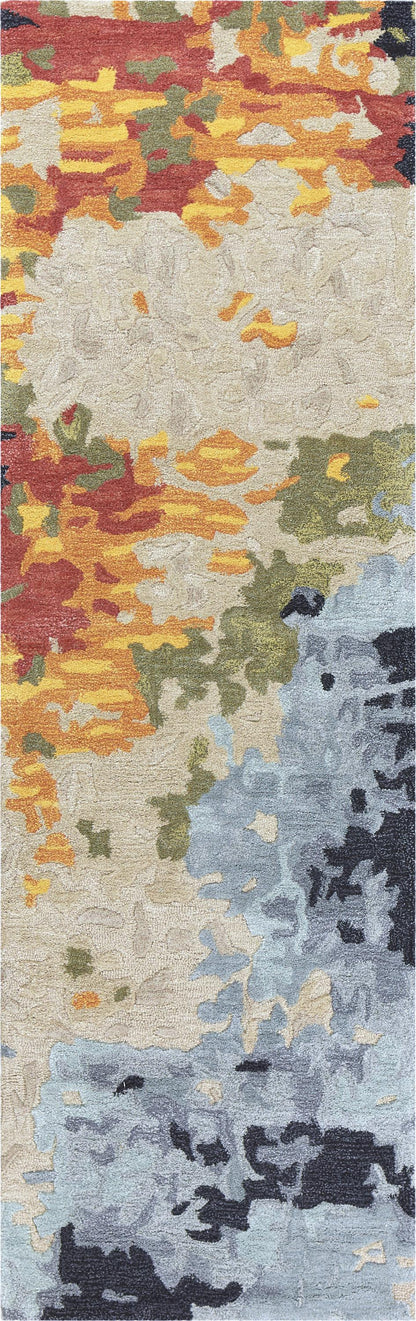 Mod Contemporary rug, 2' x 8' runner.