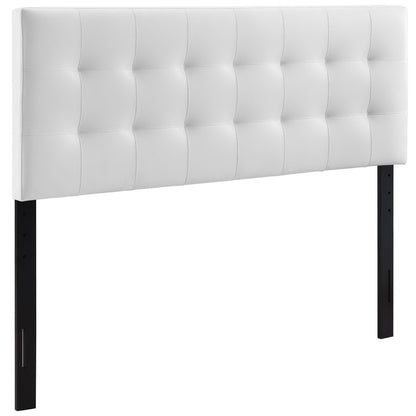 Modway - Lily Upholstered Vinyl Queen Headboard by Modway  Bedroom Headboards White - MOD-5130-WHI