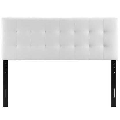 Modway - Lily Upholstered Vinyl Queen Headboard by Modway  Bedroom Headboards White - MOD-5130-WHI
