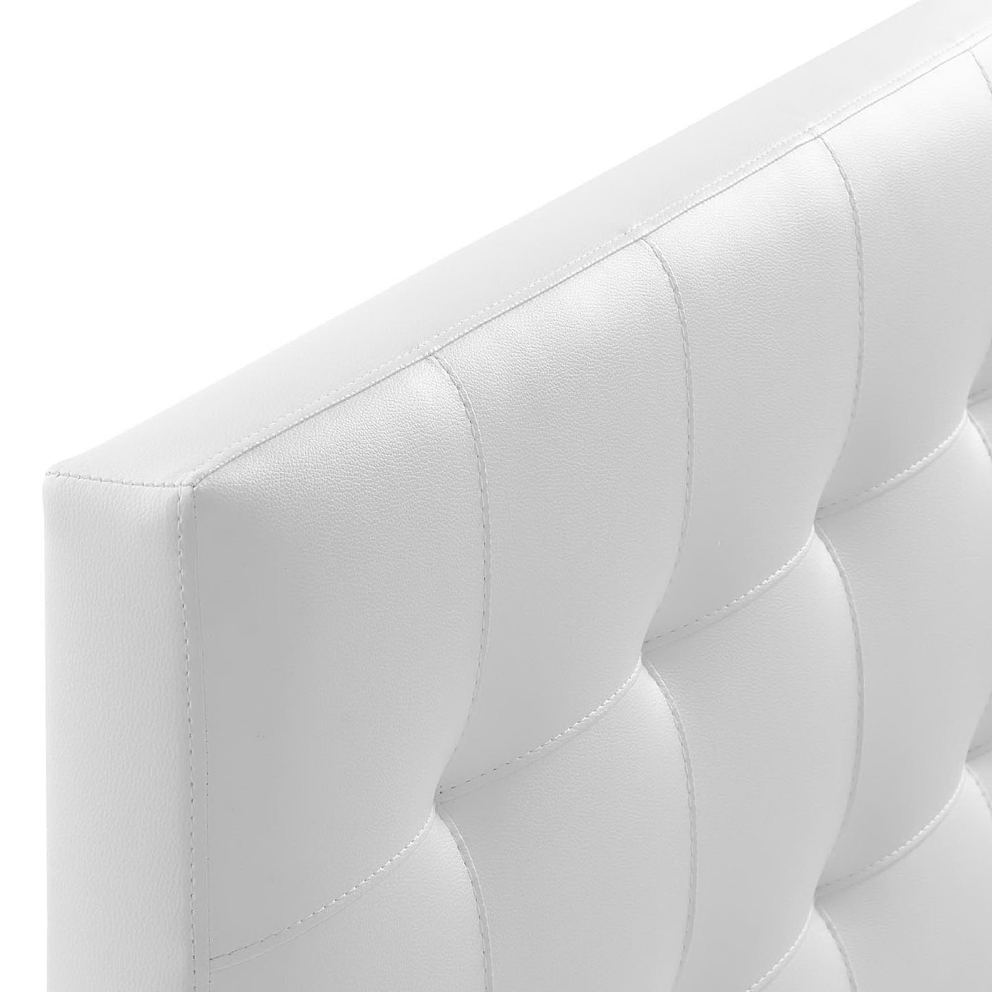 Modway - Lily Upholstered Vinyl Queen Headboard by Modway  Bedroom Headboards White - MOD-5130-WHI