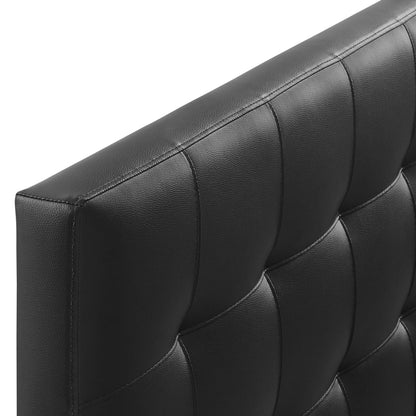Modway - Lily Upholstered Vinyl King Headboard by Modway  Bedroom Headboards Black - MOD-5145-BLK