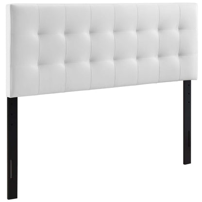 Modway - Lily Upholstered Vinyl King Headboard by Modway  Bedroom Headboards White - MOD-5145-WHI