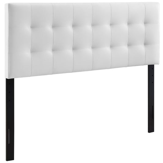 Modway - Lily Upholstered Vinyl Full Headboard by Modway  Bedroom Headboards White - MOD-5147-WHI