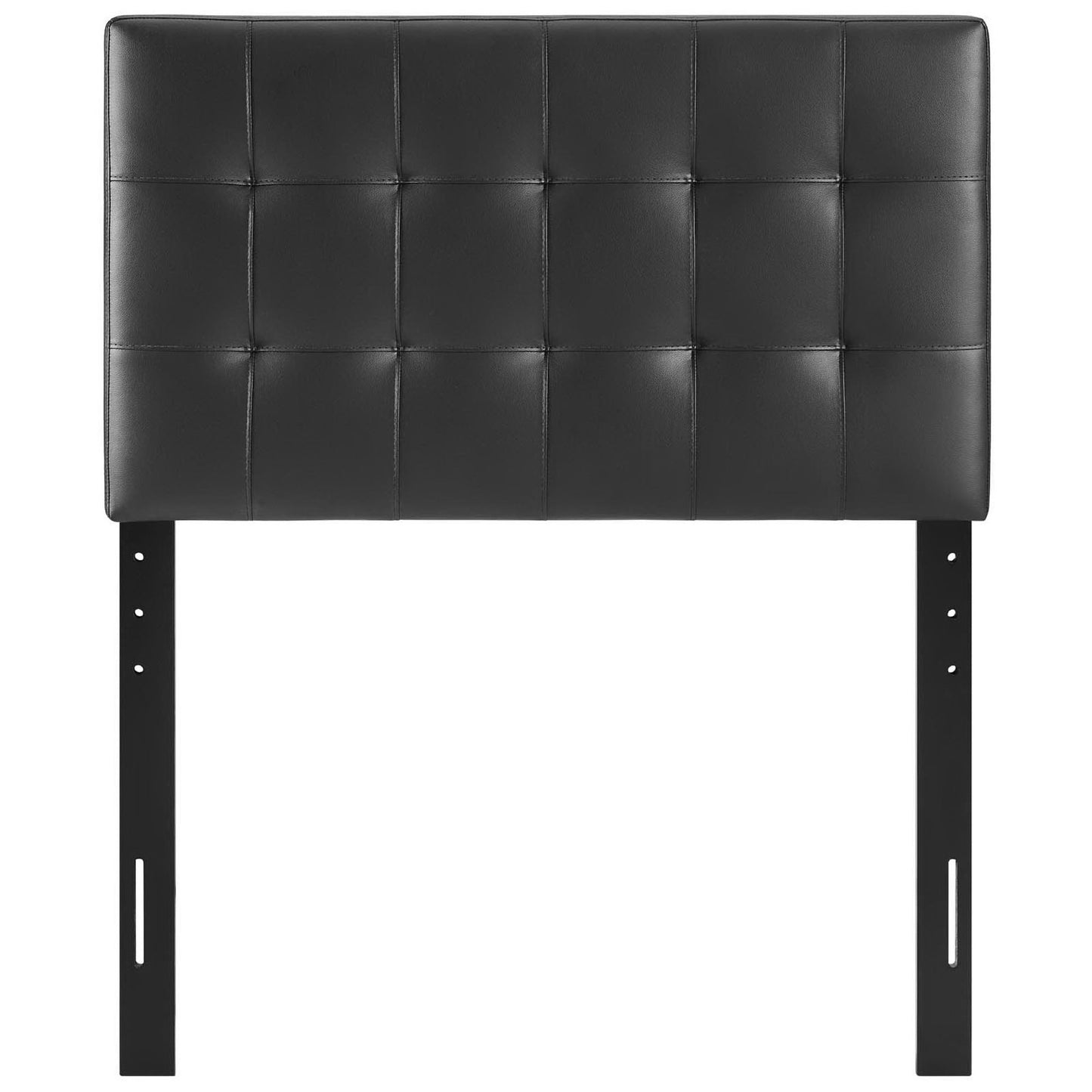 Modway - Lily Upholstered Vinyl Twin Headboard by Modway  Bedroom Headboards Black - MOD-5149-BLK