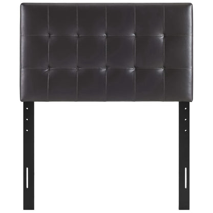 Modway - Lily Upholstered Vinyl Twin Headboard by Modway  Bedroom Headboards Brown - MOD-5149-BRN
