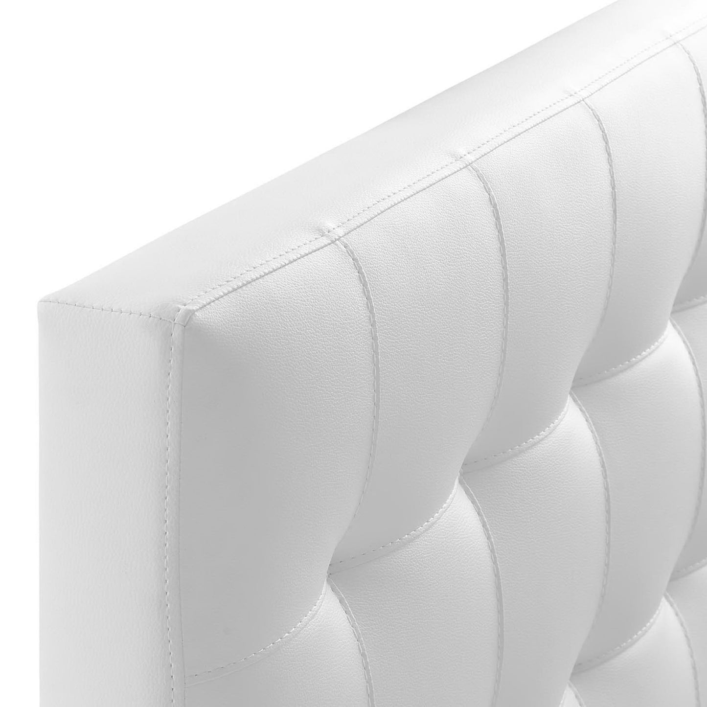 Modway - Lily Upholstered Vinyl Twin Headboard by Modway  Bedroom Headboards White - MOD-5149-WHI