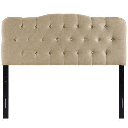 Modway - Annabel Upholstered Fabric Queen Headboard by Modway  Bedroom Headboards Brown - MOD-5154-BEI