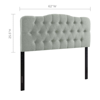 Modway - Annabel Upholstered Fabric Queen Headboard by Modway  Bedroom Headboards Gray - MOD-5154-GRY