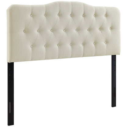 Modway - Annabel Upholstered Fabric Queen Headboard by Modway  Bedroom Headboards White - MOD-5154-IVO
