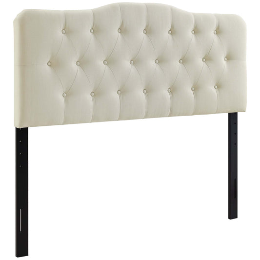 Modway - Annabel Upholstered Fabric Queen Headboard by Modway  Bedroom Headboards White - MOD-5154-IVO