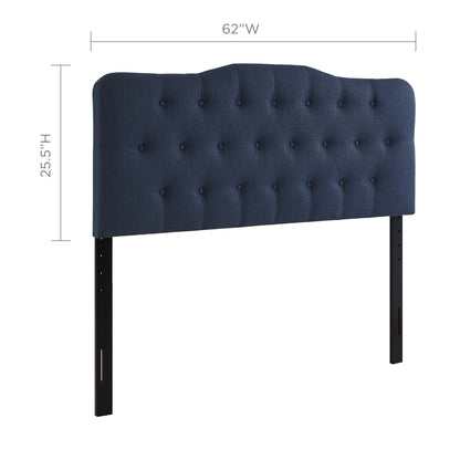 Modway - Annabel Upholstered Fabric Queen Headboard by Modway  Bedroom Headboards Blue - MOD-5154-NAV