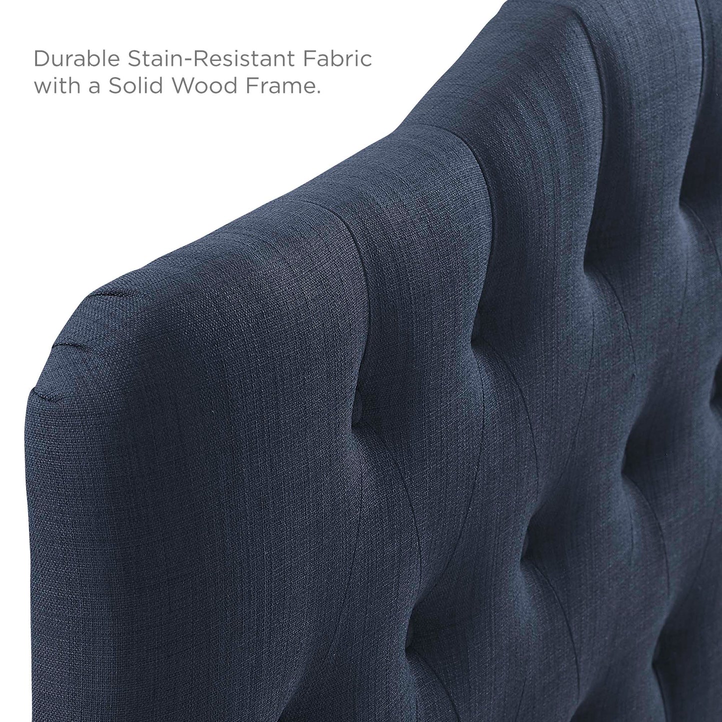 Modway - Annabel Upholstered Fabric Queen Headboard by Modway  Bedroom Headboards Blue - MOD-5154-NAV