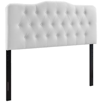 Modway - Annabel Upholstered Vinyl Queen Headboard by Modway  Bedroom Headboards White - MOD-5155-WHI