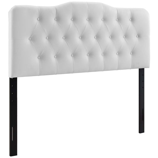 Modway - Annabel Upholstered Vinyl Queen Headboard by Modway  Bedroom Headboards White - MOD-5155-WHI