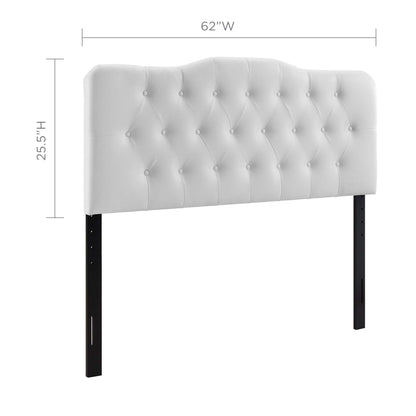 Modway - Annabel Upholstered Vinyl Queen Headboard by Modway  Bedroom Headboards White - MOD-5155-WHI