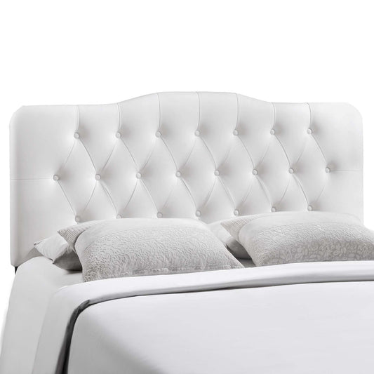 Modway - Annabel Upholstered Vinyl Full Headboard by Modway  Bedroom Headboards White - MOD-5157-WHI