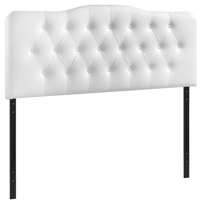 Modway - Annabel Upholstered Vinyl Full Headboard by Modway  Bedroom Headboards White - MOD-5157-WHI