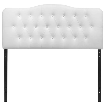 Modway - Annabel Upholstered Vinyl King Headboard by Modway  Bedroom Headboards White - MOD-5159-WHI