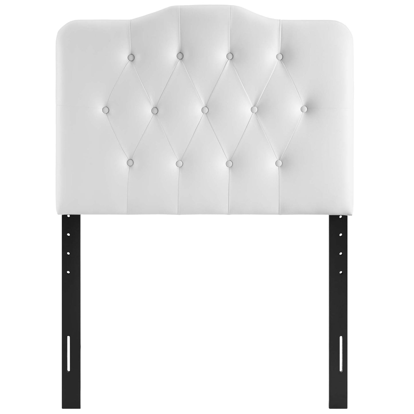 Modway - Annabel Upholstered Vinyl Twin Headboard by Modway  Bedroom Headboards White - MOD-5161-WHI