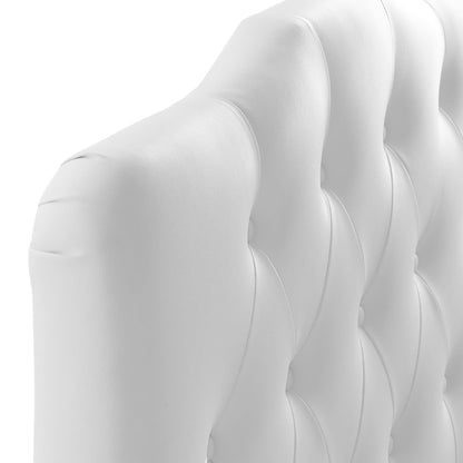 Modway - Annabel Upholstered Vinyl Twin Headboard by Modway  Bedroom Headboards White - MOD-5161-WHI