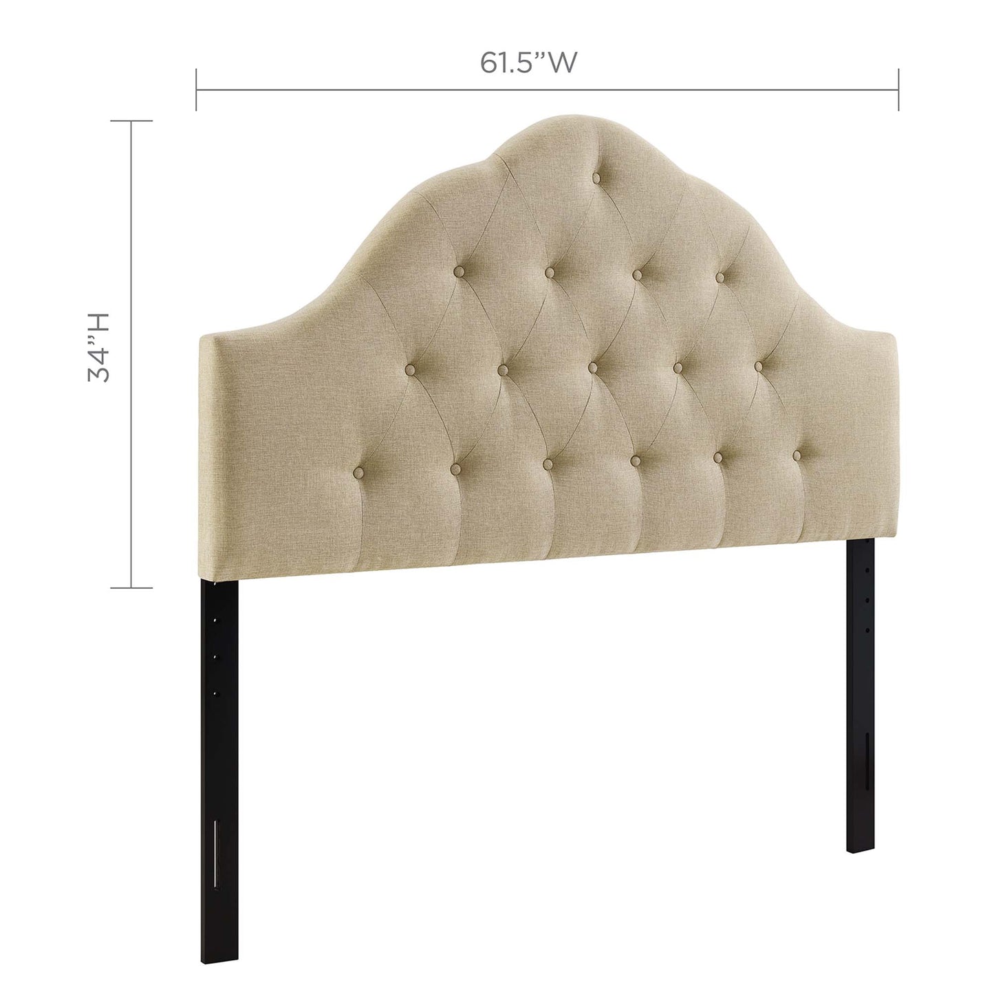 Modway Outlet Sovereign Upholstered Fabric Queen Headboard by Modway  Bedroom Furniture Beige - MOD-5162-BEI