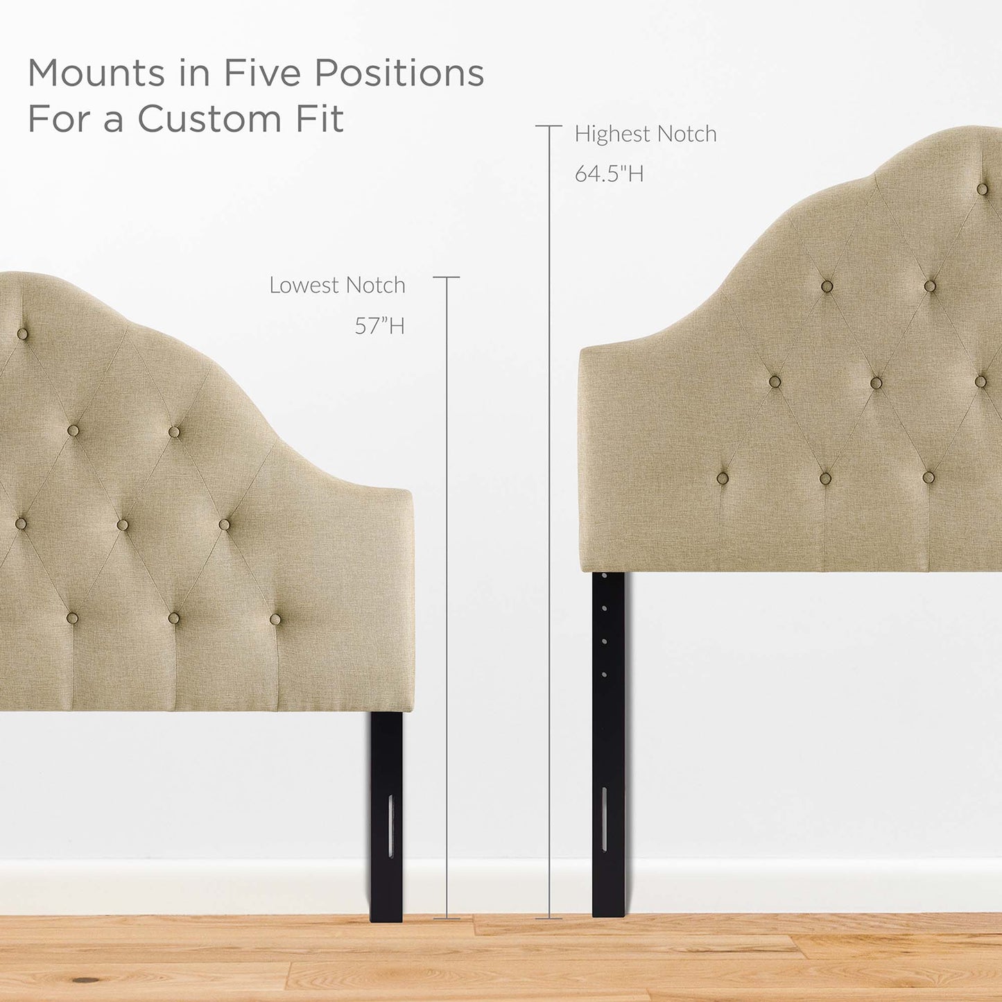 Modway Outlet Sovereign Upholstered Fabric Queen Headboard by Modway  Bedroom Furniture Beige - MOD-5162-BEI