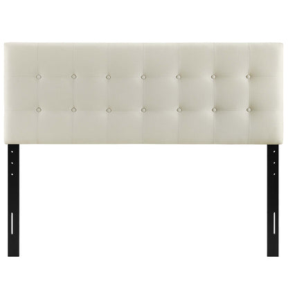 Modway - Emily Upholstered Fabric Queen Headboard by Modway  Bedroom Headboards White - MOD-5170-IVO
