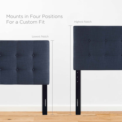 Modway - Emily Upholstered Fabric Queen Headboard by Modway  Bedroom Headboards Blue - MOD-5170-NAV