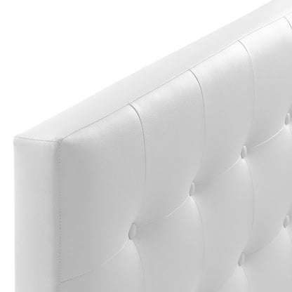 Modway - Emily Upholstered Vinyl Queen Headboard by Modway  Bedroom Headboards White - MOD-5171-WHI
