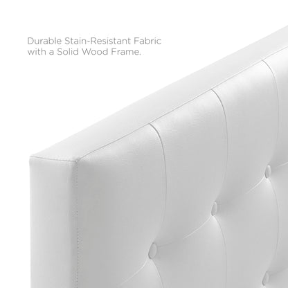 Modway - Emily Upholstered Vinyl Queen Headboard by Modway  Bedroom Headboards White - MOD-5171-WHI