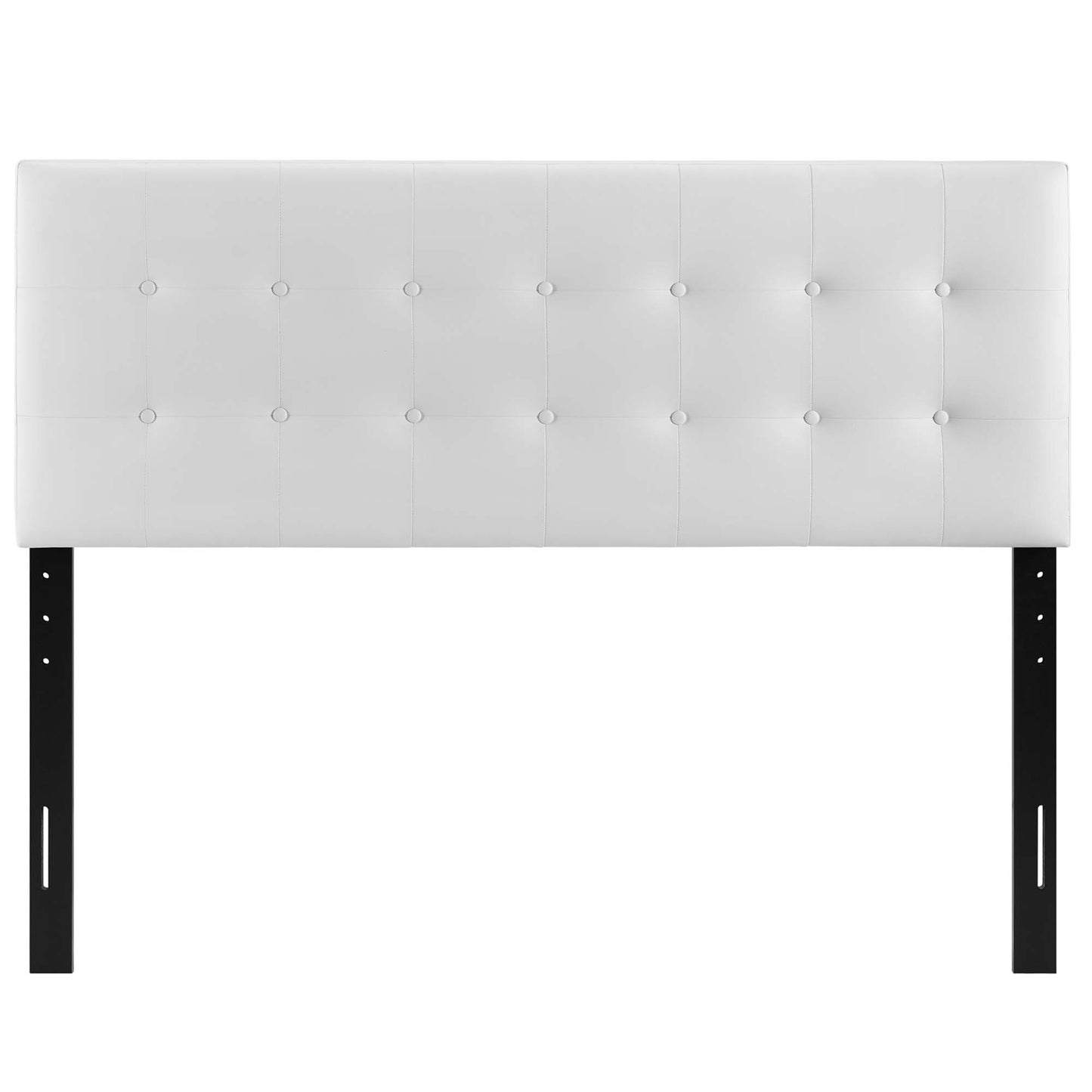 Modway - Emily Upholstered Vinyl Full Headboard by Modway  Bedroom Headboards White - MOD-5173-WHI