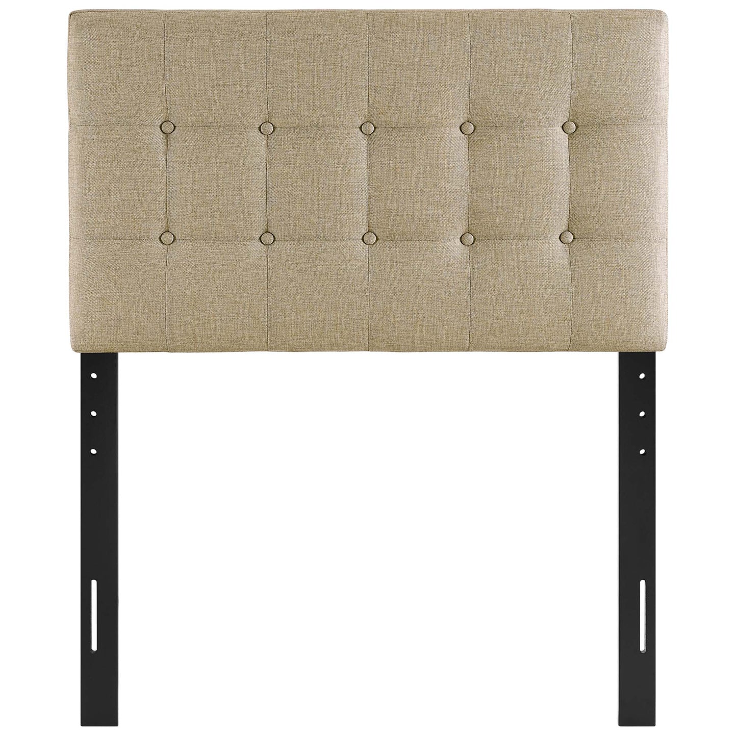 Modway - Emily Upholstered Fabric Twin Headboard by Modway  Bedroom Headboards Brown - MOD-5176-BEI