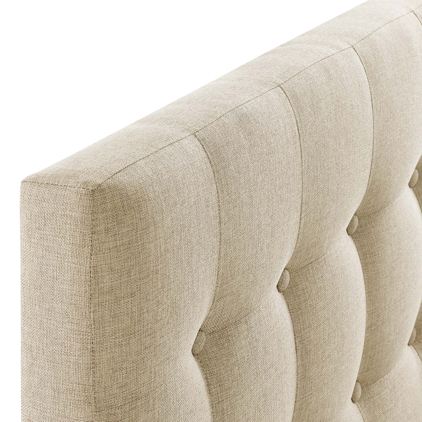 Modway - Emily Upholstered Fabric Twin Headboard by Modway  Bedroom Headboards Brown - MOD-5176-BEI