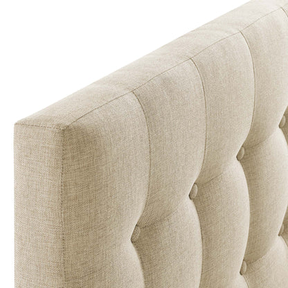 Modway - Emily Upholstered Fabric Twin Headboard by Modway  Bedroom Headboards Brown - MOD-5176-BEI