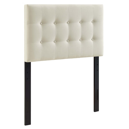Modway - Emily Upholstered Fabric Twin Headboard by Modway  Bedroom Headboards White - MOD-5176-IVO