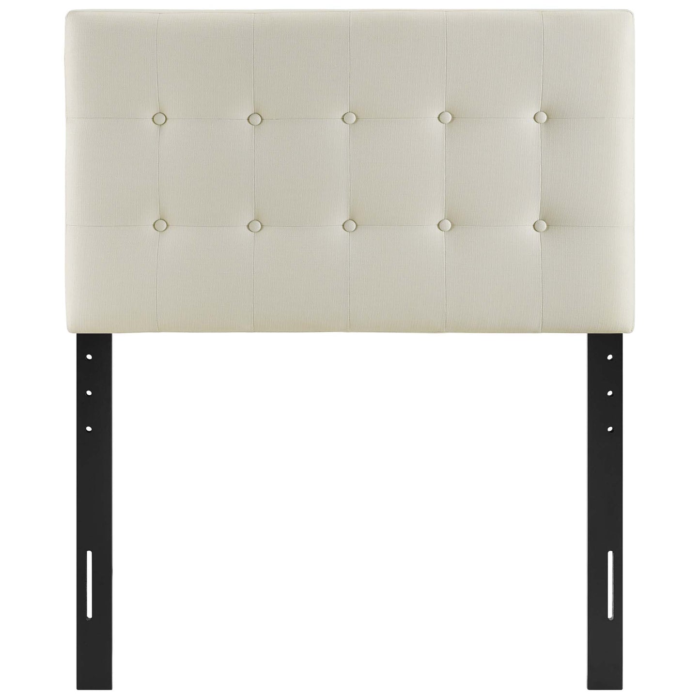Modway - Emily Upholstered Fabric Twin Headboard by Modway  Bedroom Headboards White - MOD-5176-IVO