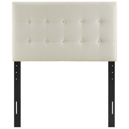 Modway - Emily Upholstered Fabric Twin Headboard by Modway  Bedroom Headboards White - MOD-5176-IVO
