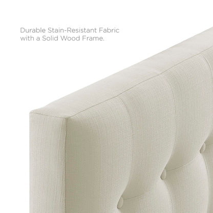 Modway - Emily Upholstered Fabric Twin Headboard by Modway  Bedroom Headboards White - MOD-5176-IVO