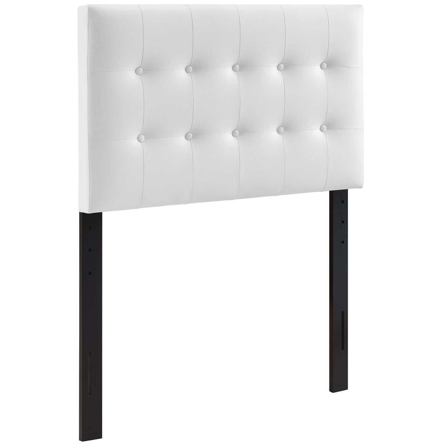 Modway - Emily Upholstered Vinyl Twin Headboard by Modway  Bedroom Headboards White - MOD-5177-WHI