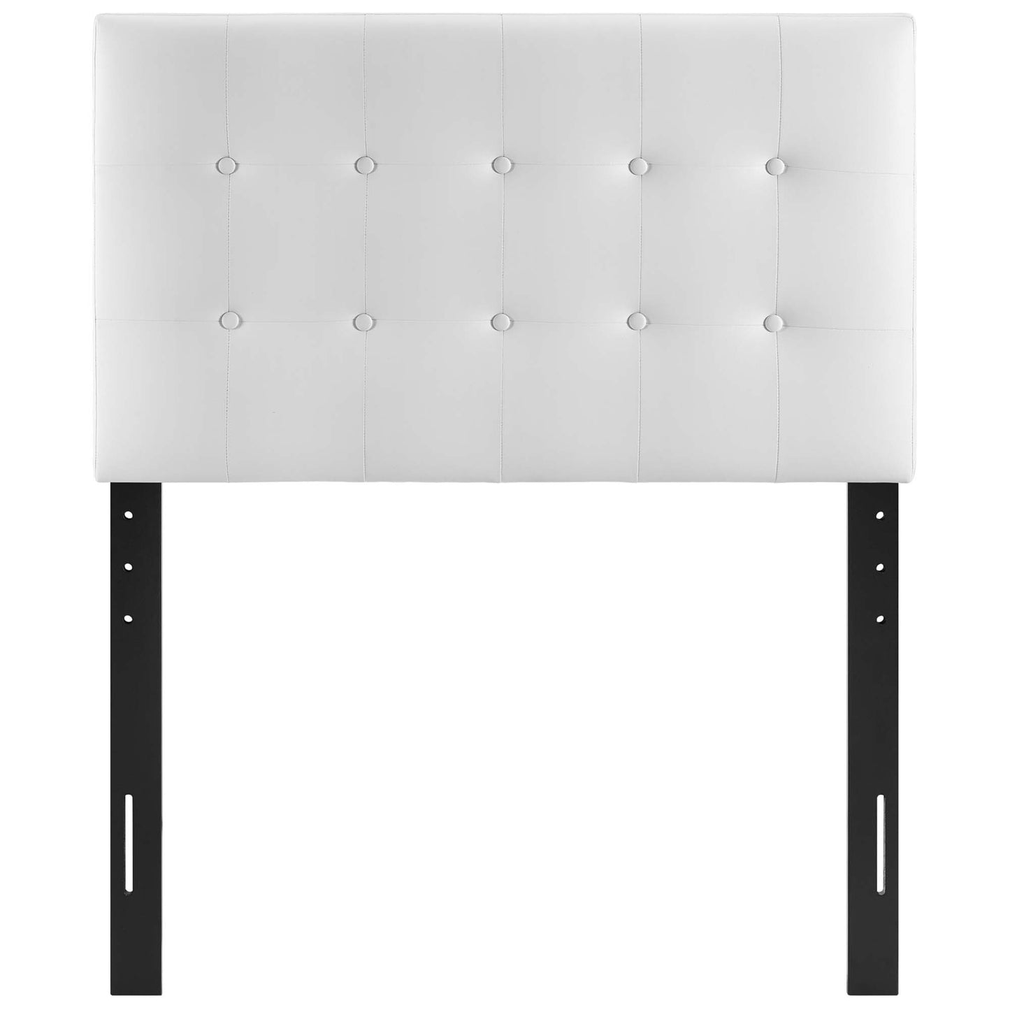 Modway - Emily Upholstered Vinyl Twin Headboard by Modway  Bedroom Headboards White - MOD-5177-WHI