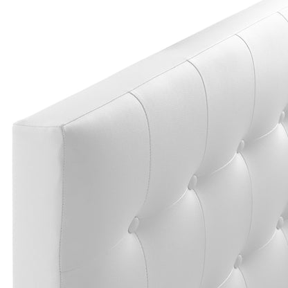 Modway - Emily Upholstered Vinyl Twin Headboard by Modway  Bedroom Headboards White - MOD-5177-WHI