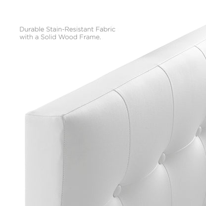 Modway - Emily Upholstered Vinyl Twin Headboard by Modway  Bedroom Headboards White - MOD-5177-WHI