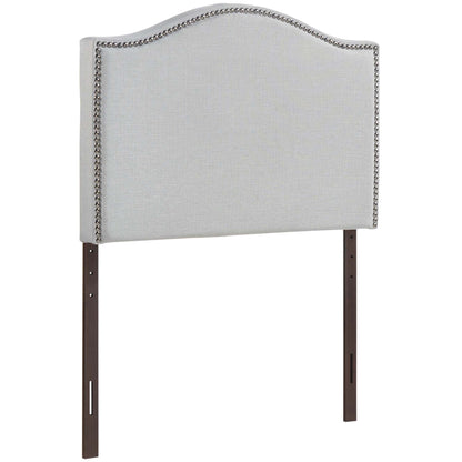 Modway - Curl Nailhead Upholstered Twin Headboard by Modway  Bedroom Headboards Gray - MOD-5209-GRY