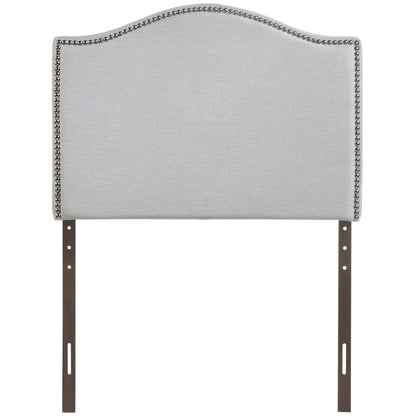 Modway - Curl Nailhead Upholstered Twin Headboard by Modway  Bedroom Headboards Gray - MOD-5209-GRY