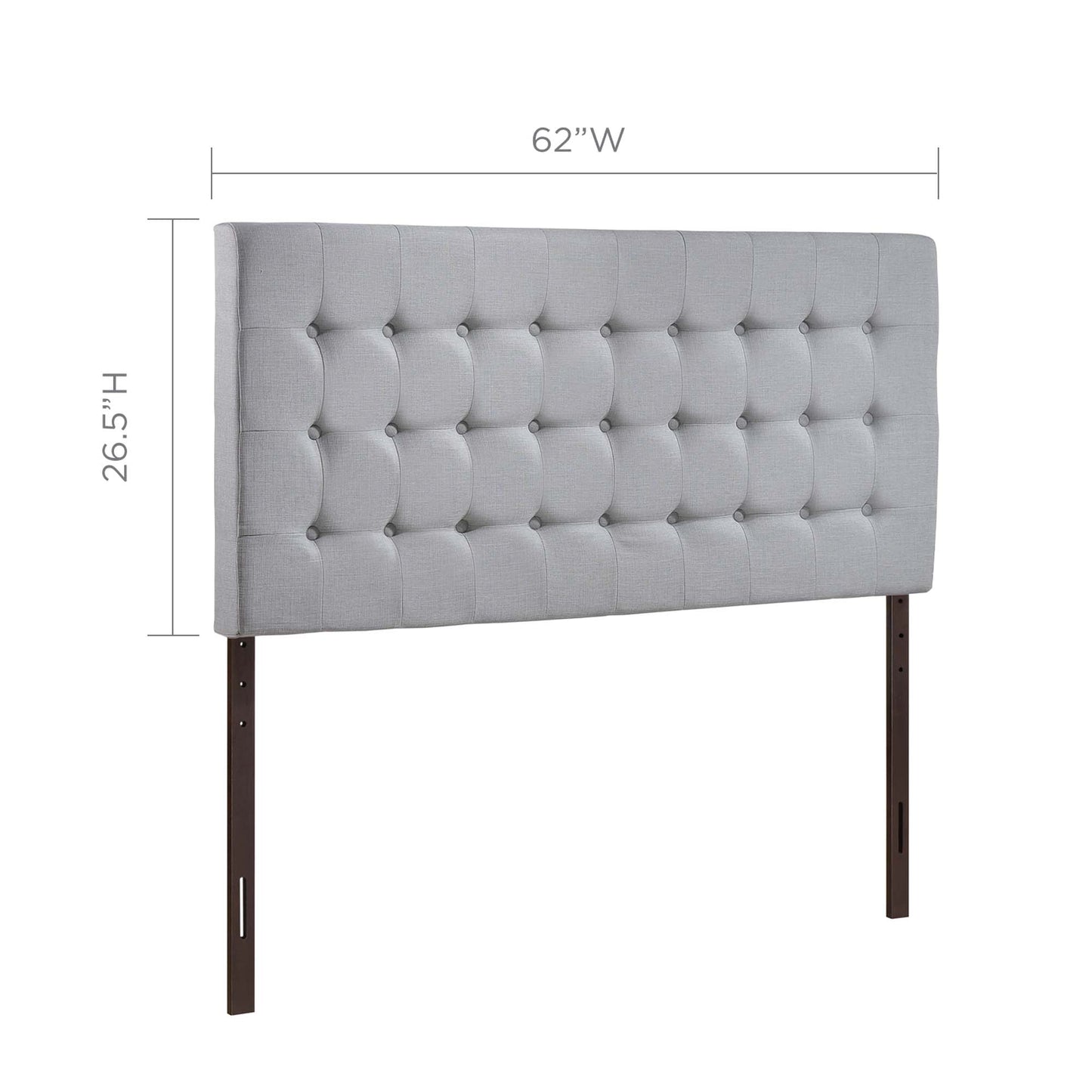Modway Outlet Tinble Upholstered Fabric Queen Headboard by Modway  Bedroom Furniture Sky Gray - MOD-5210-GRY