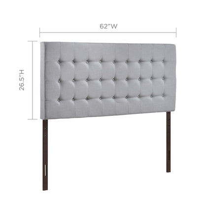 Modway Outlet Tinble Upholstered Fabric Queen Headboard by Modway  Bedroom Furniture Sky Gray - MOD-5210-GRY