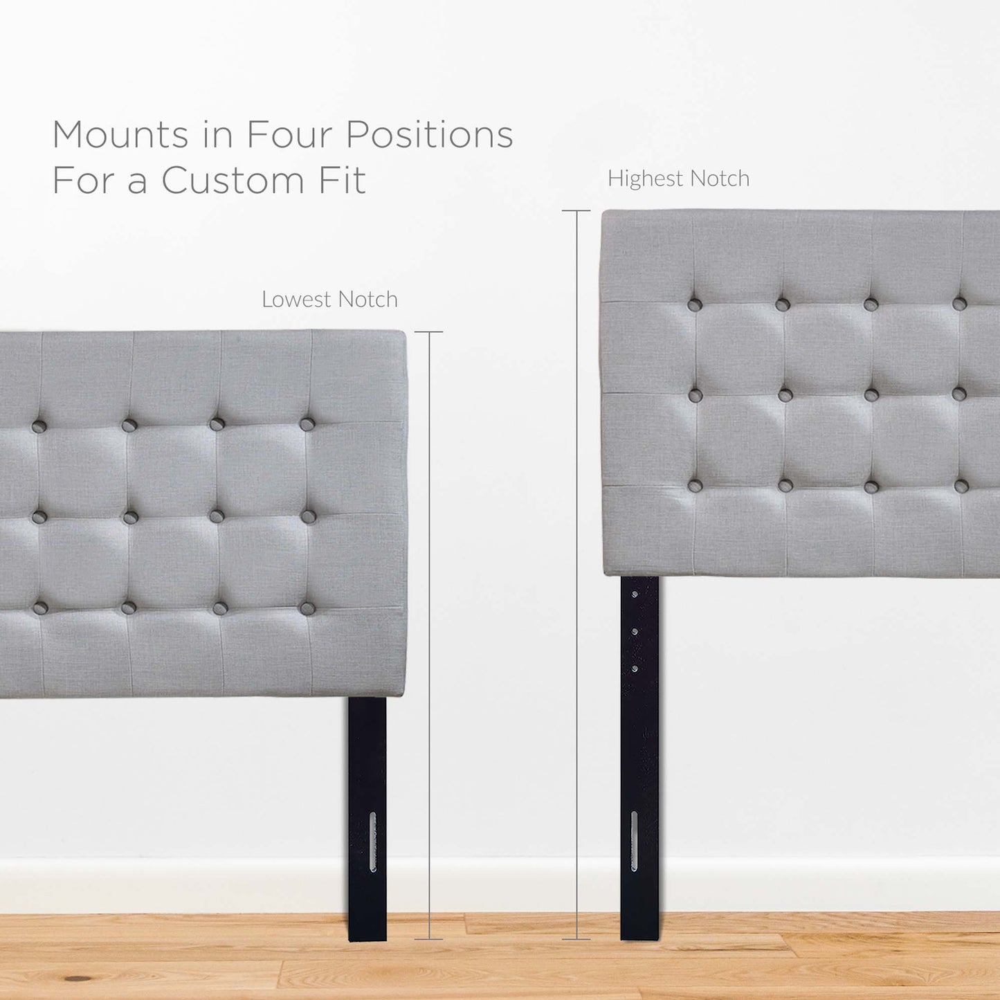 Modway Outlet Tinble Upholstered Fabric Queen Headboard by Modway  Bedroom Furniture Sky Gray - MOD-5210-GRY